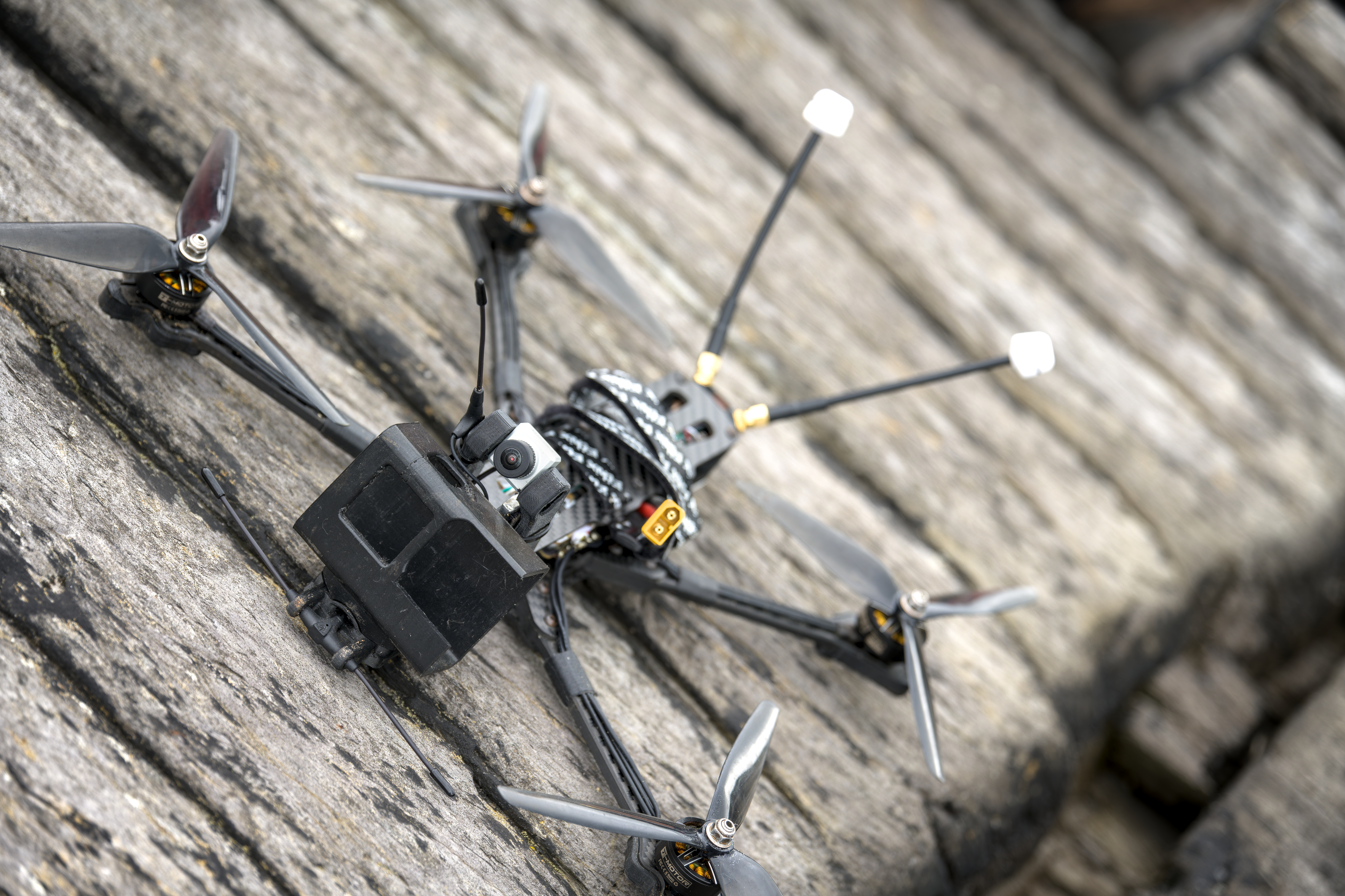 Aufnahme einer FPV Drohne
