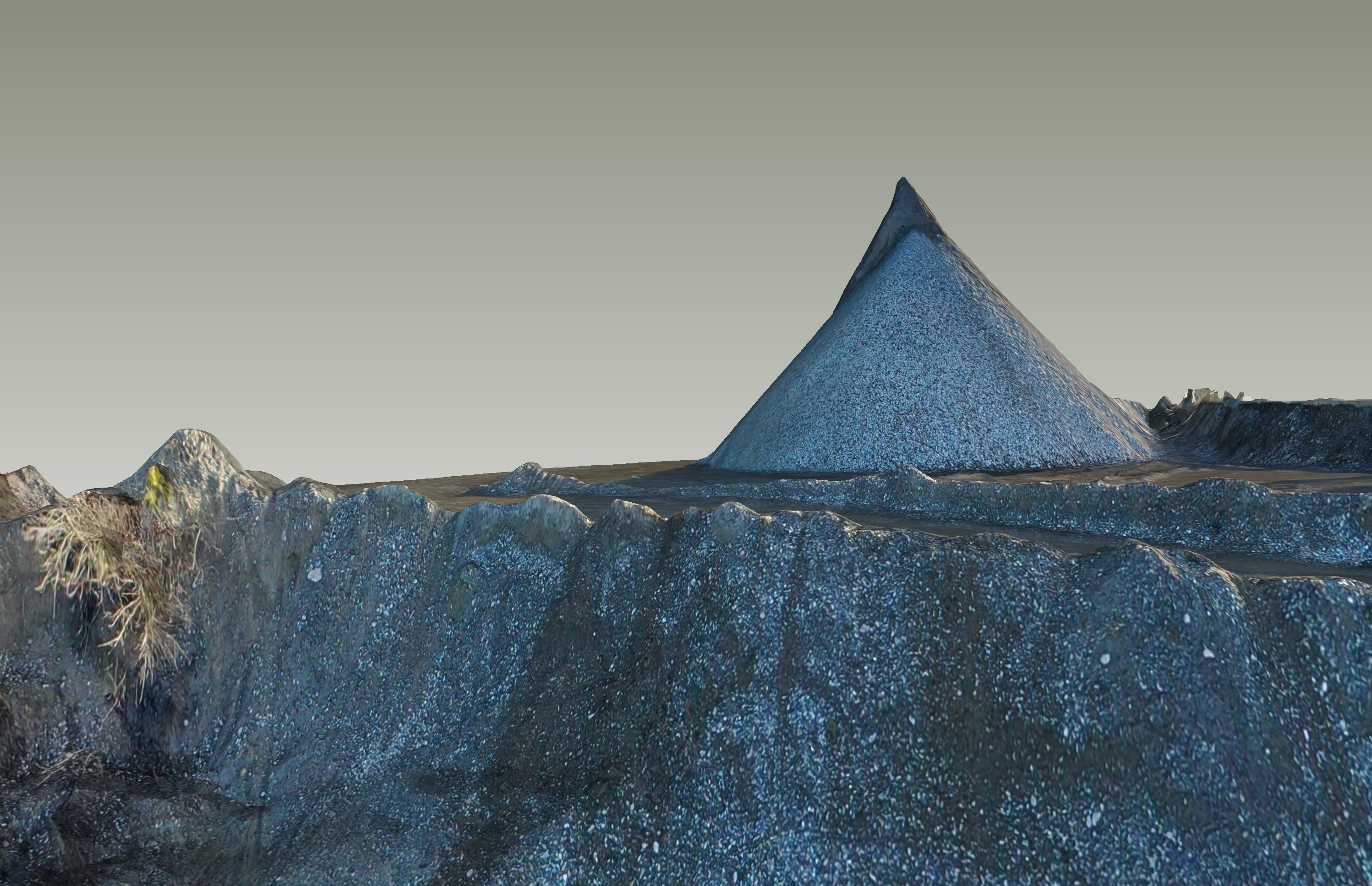 3D Modell von Schüttgütern zur Volumenbestimmung